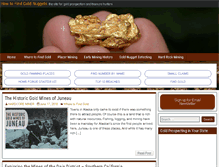 Tablet Screenshot of howtofindgoldnuggets.com